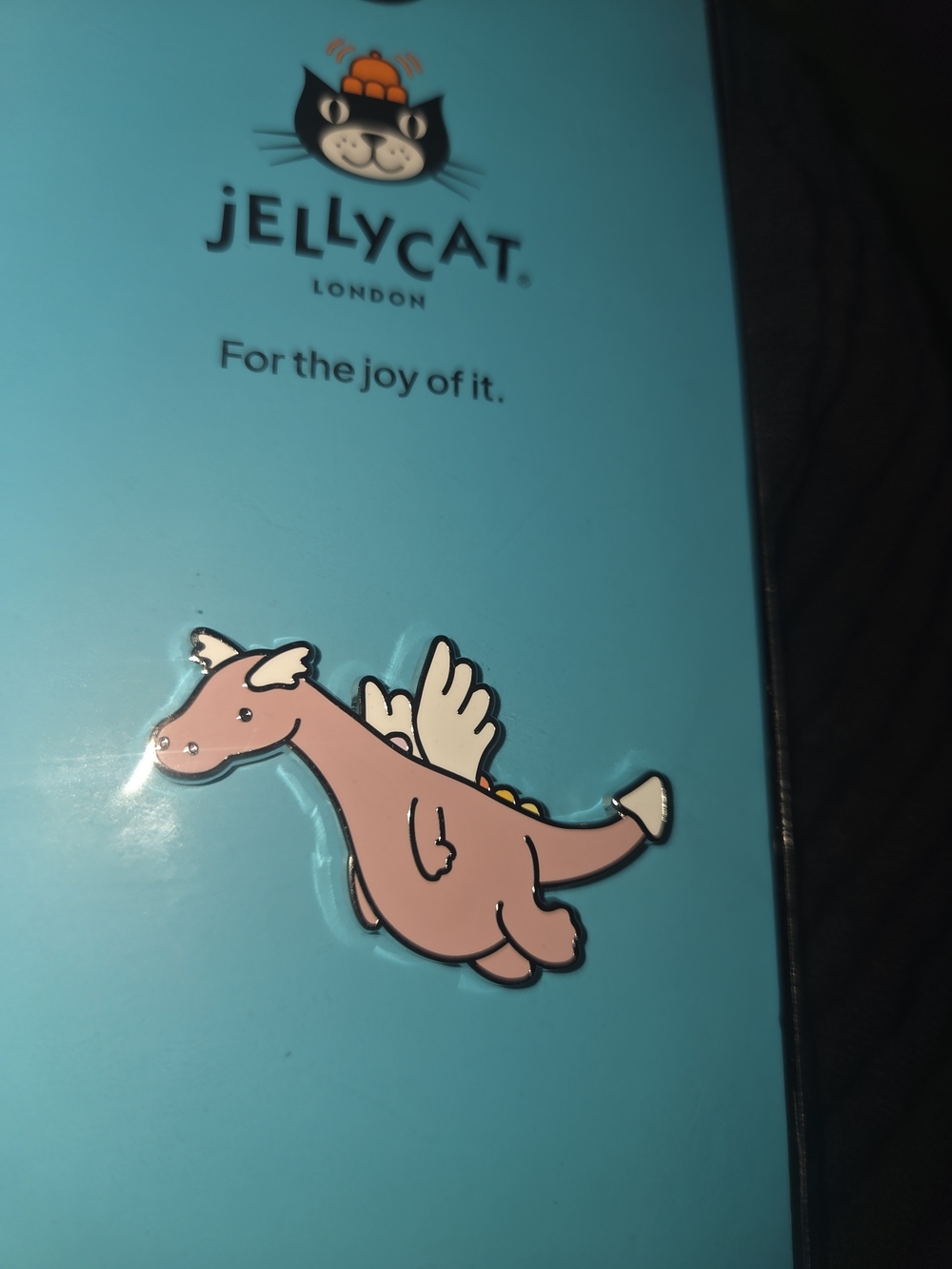 Jellycat Pink Dragon Duskrise Pin Sealed